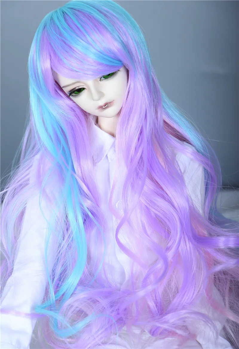 1/3 1/4 1/6 BJD парик Pullip Dal DD SD LUT Dollfie кукла 6 7 8 9 дюймов градиентный кудрявый