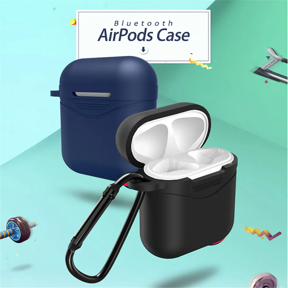 Dorwee Мягкий силиконовый чехол для гарнитура airpods Защитная крышка противоударный