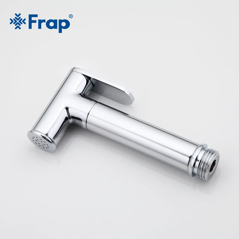 Frap 1set new Solid Brass Chrome Handheld Bidet Toilet Portable Bidet Shower Set With Hot and Cold 
