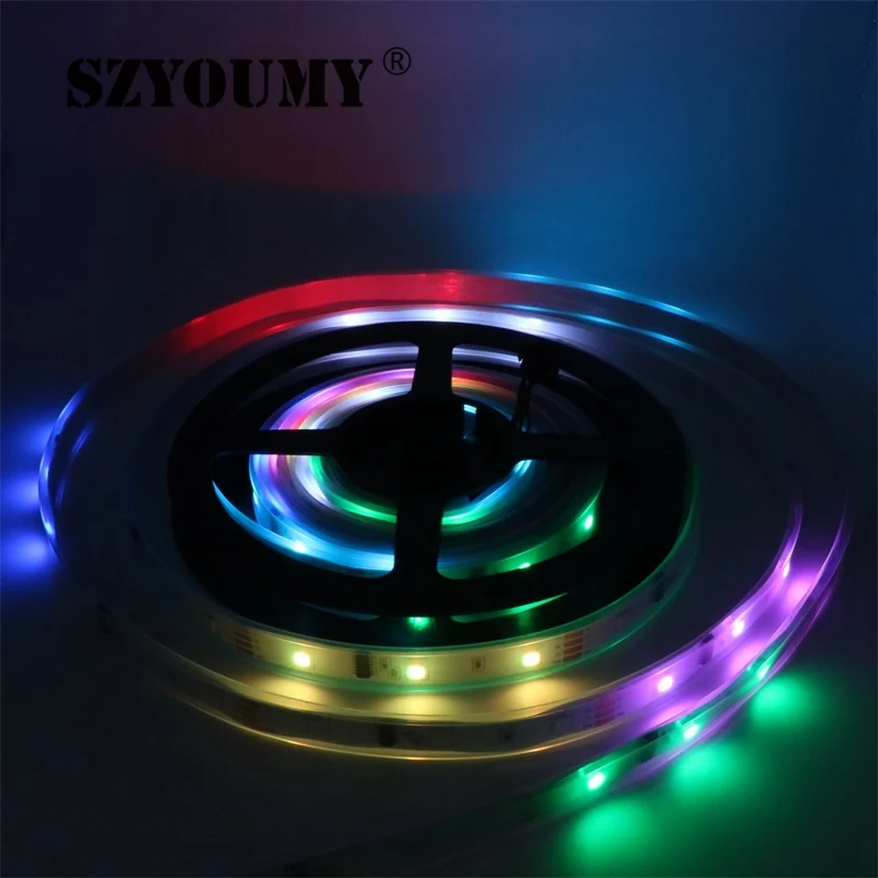 SZYOUMY DC12V 5M 6803 IC Dream волшебный цвет Светодиодная лента 5050 RGB светодиодная