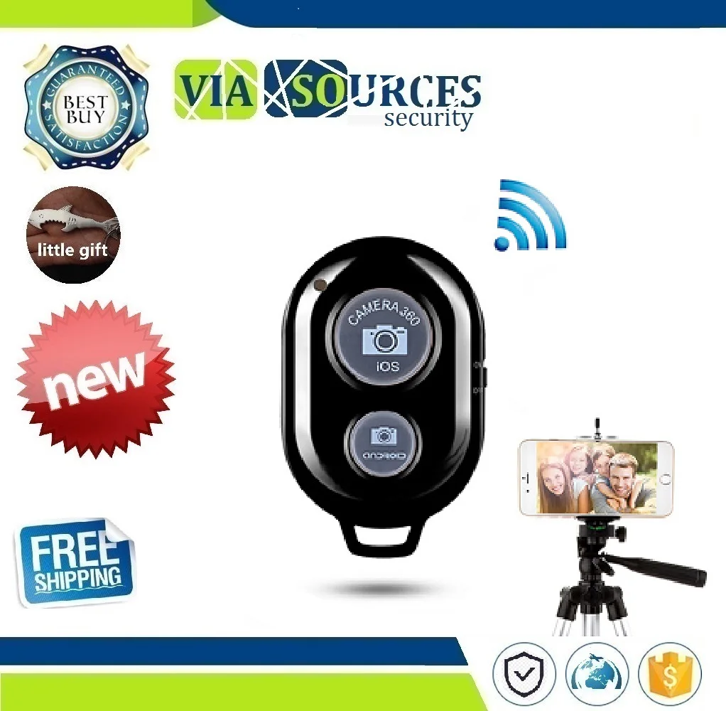 

Bluetooth Self-timer Wireless Mini Remote Control Take a Photo Work With IOS Android
