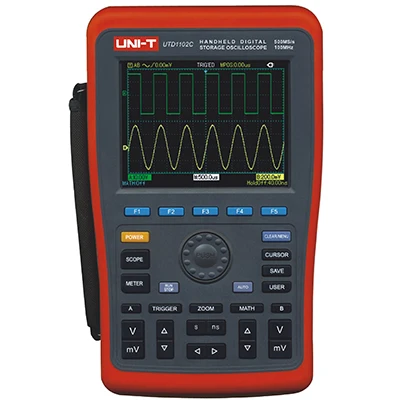 

UNI-T UTD1062C Handheld Digital Storage Oscilloscope 2 Channels 60MHz 250MS/s Handheld Portable Digital Multimeter Oscillometer