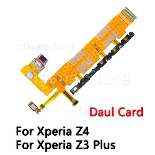 For Sony Xperia Z Z1 Z2 Z3 Z4 Z5 Compact Premium Plus Original Dock Charging LCD Connector Power Volume Key Mic Flex Cable Z4 Daul Card