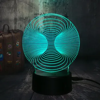 

Amroe New 2018 Visual Arts Sphere 7 Color Gradient 3D LED Night Light Desk Table Lamp Mood Home Bedroom Decor lamp for Kid Lava