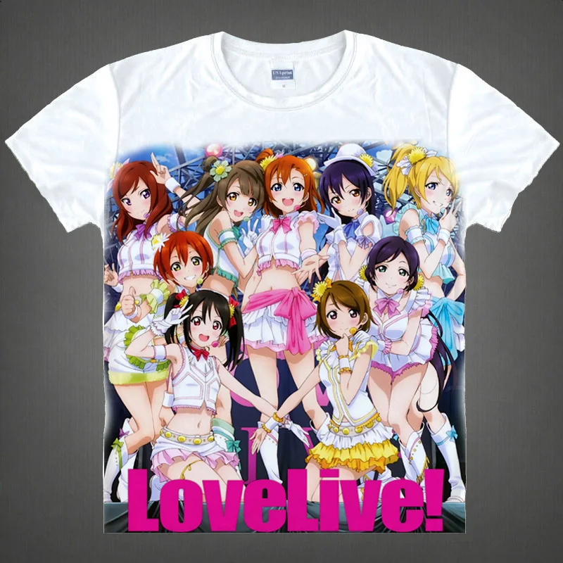 

Lovelive! Cosplay Printed Yazawa Nico RinShort-Sleeve T-shirts Minami Kotori Love Live Fancy Tees Casual Tops t shirt