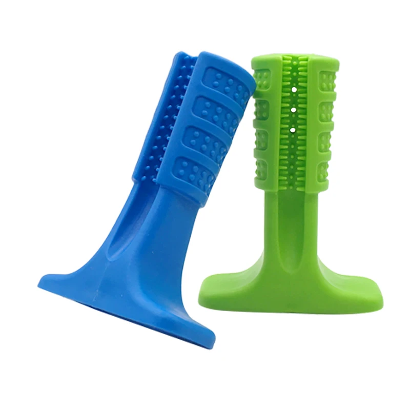 Silicone Dog toothbrush pet toy pet dog chewing toy Teddy Small Dog Toothbrush Stick Perfect Dog Teeth Care Products Cleaning Mo