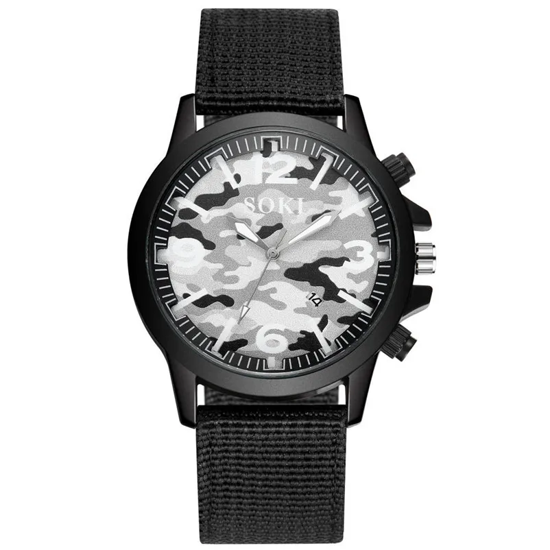 2018 Luxury Fashion Men Watches Nylon strap watch Analog Quartz Round Wrist Watch Watches Hour clock Relogio masculino J21 (7)