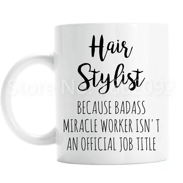 Beware Crazy HAIRDRESSER Novelty Gift Coaster