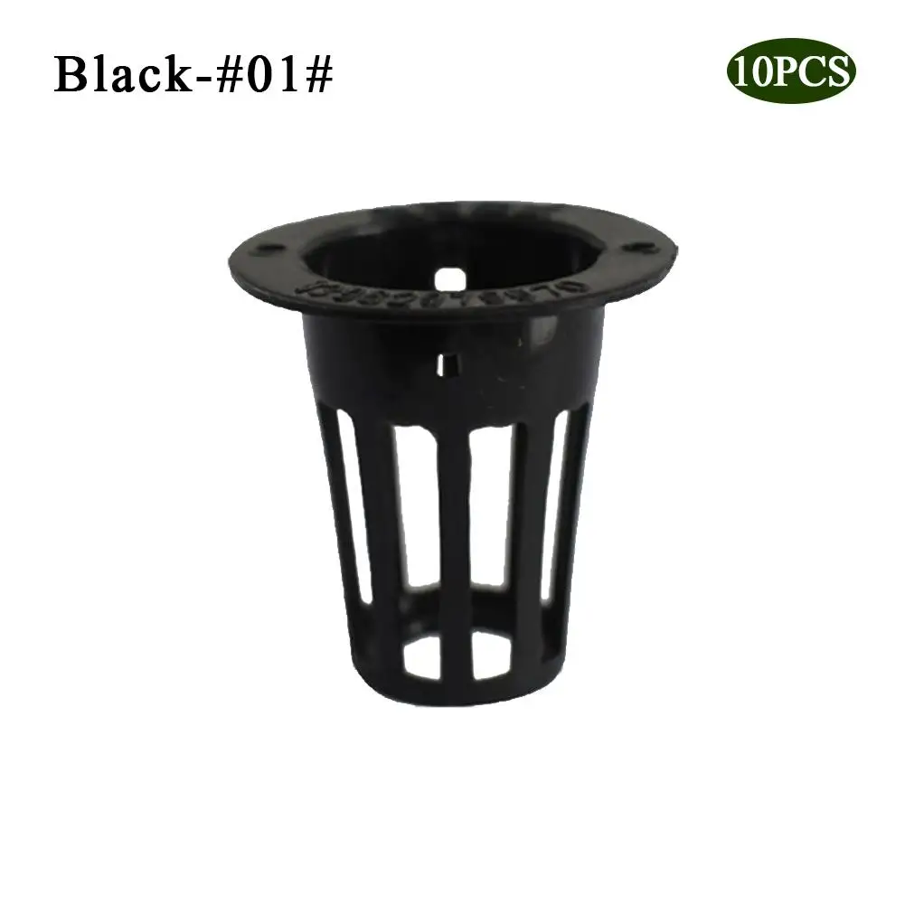 Hydroponic Plant Planting Basket Heavy Duty Mesh Pot Net Cup Basket Hydroponic Aeroponic Plant Grow Garden - Цвет: Black1