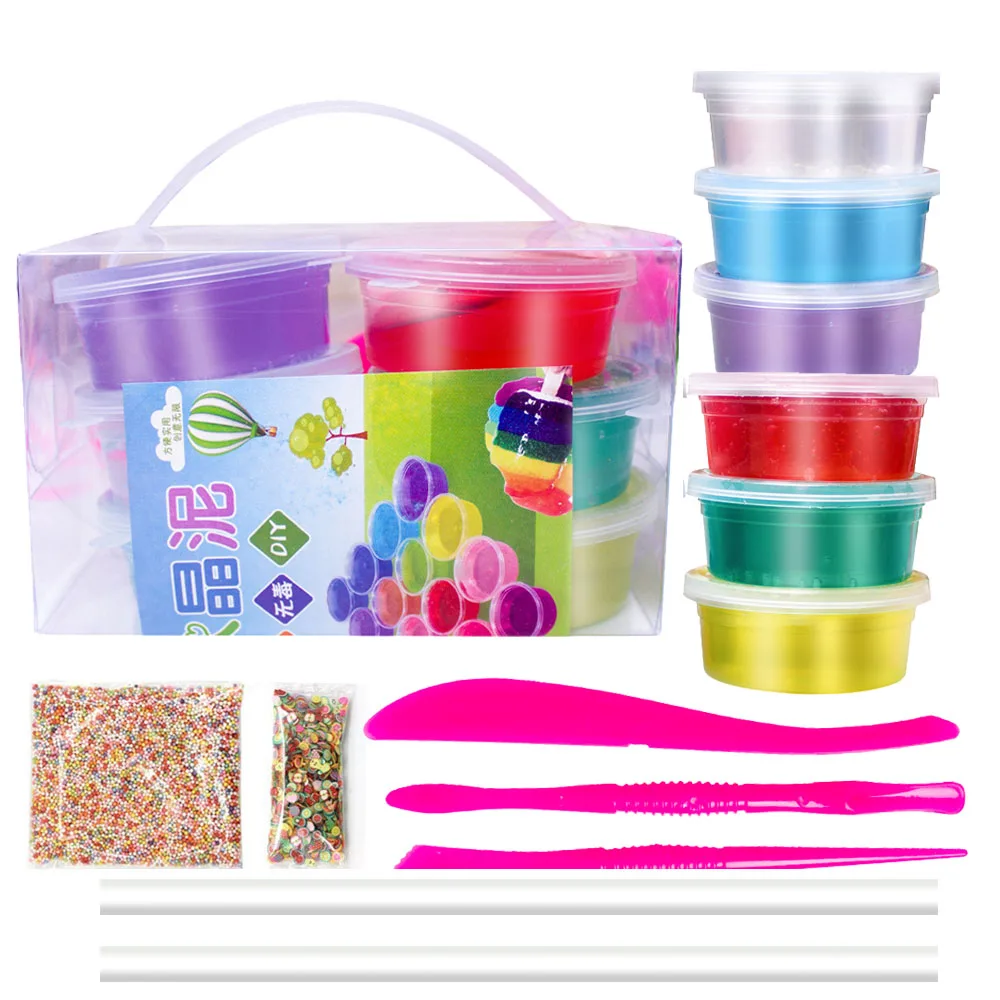 UOFOCO Clay Sludge Toy Colours Fruits Squishies Mud Slime Putty Scented Stress UOFOCO Clay Sludge Toy Colours Fruits Squishies Mud Slime Putty Scented Stress