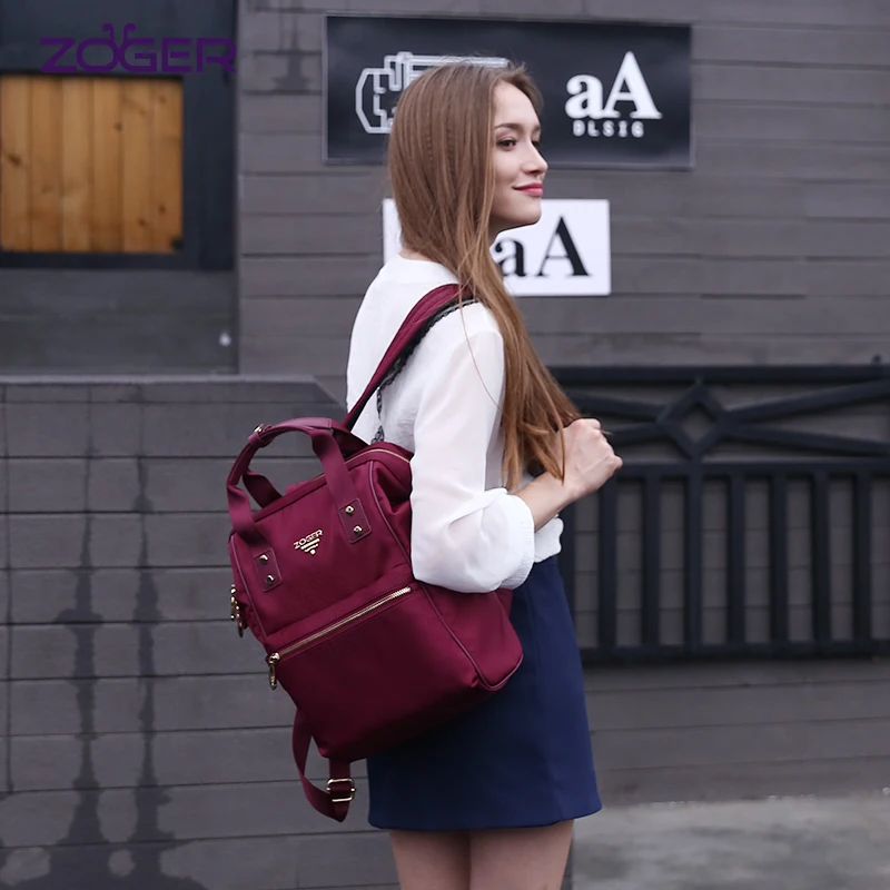 Zoger Новый женский рюкзак tide Oxford тканевый дикая большая емкость Противоугонная