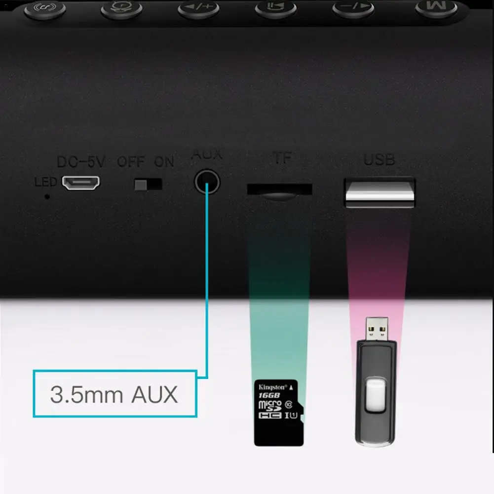 Многофункциональный Bluetooth басовый Динамик LP C18 Hifi Soundbar дома Беспроводной