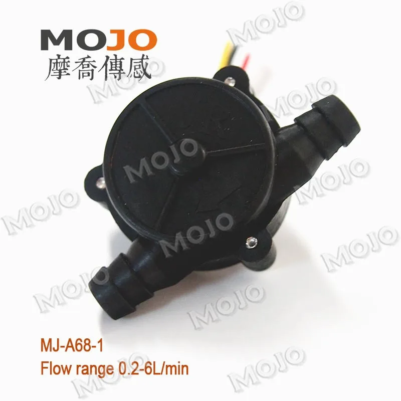 2019 free shipping! MJ-A68-1 (5 pieces) 0.2-6L/min 8-10mm POM material hall flow sensor low cost water pressure sensor
