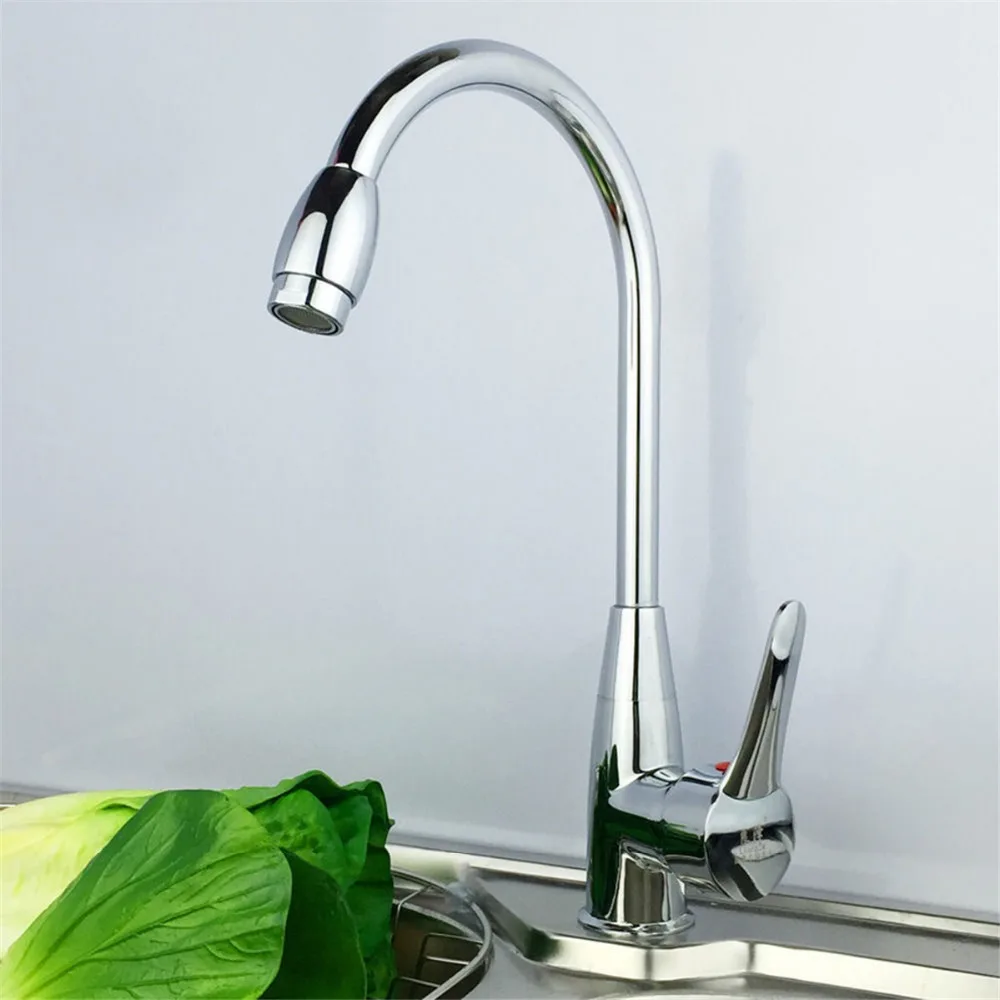 Zinc Alloy Chrome Vessel Basin Mixer Brass Tap Kitchen Faucet torneira hot and cold water zinc
