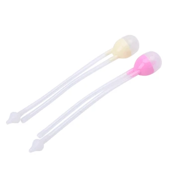 

Newborn Baby Safety Nose Cleaner Vacuum Suction Nasal Aspirator Flu Protections Convenient