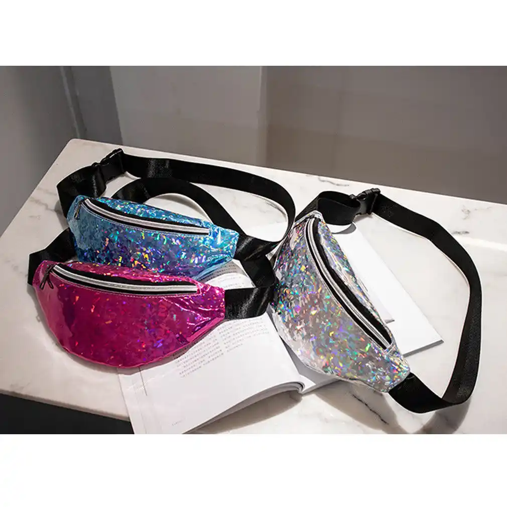 glitter waist bag