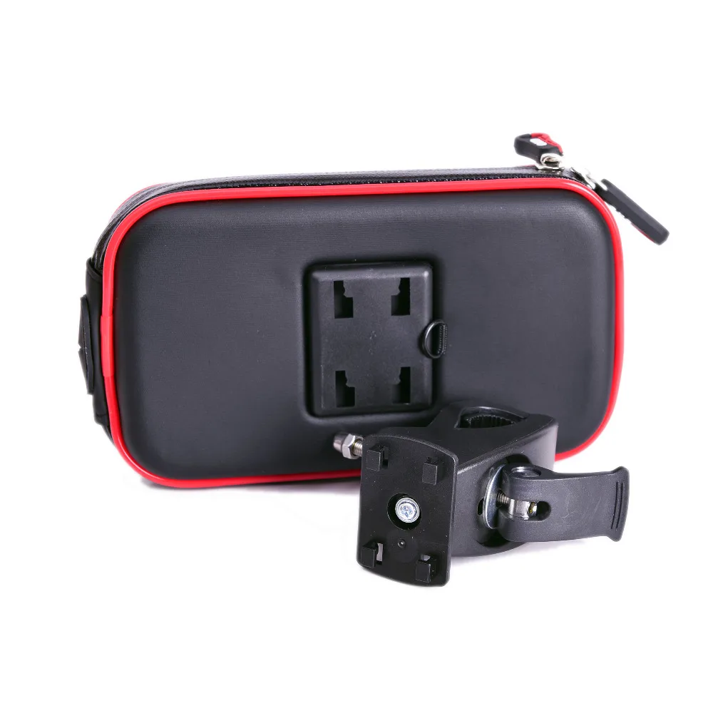 Ceny 2018 wodoodporna torba uchwyt na telefon do motocykla stojak klip wspornik obsady dla iPhone 8 7Plus 6 X S9 S8 plus soporte movil moto