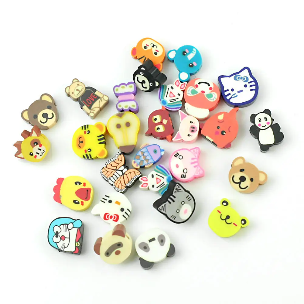 100pcs/Lot Mixed Colors Cute Animal Design Fimo Polymer Clay Loose Spacer  Beads Slices Charms Jewelry Findings Making DIY Crafts|diy craft|lot  mixspacer beads - AliExpress