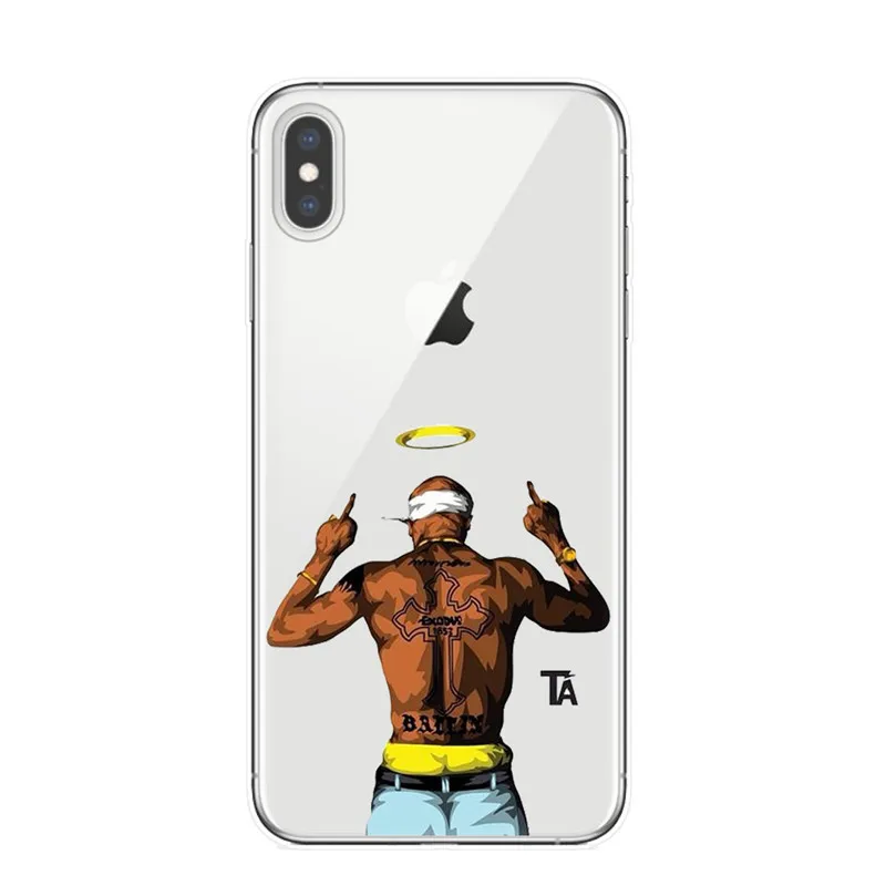 2Pac macaveli Tupac Amaru Shakur прозрачный силиконовый мягкий чехол для телефона из ТПУ для iPhone X XR XS Max 7 8 6 6S Plus 5S SE Fundas Coque - Цвет: T5280