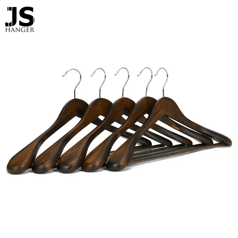 J.S. Hanger Gugertree Wooden Extra Wide Shoulder Suit Hangers, Coat