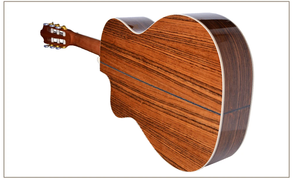 Ель Классическая гитара акустическая электрическая нейлоновая струна 39 дюймов Guitarra 6 струн орех пикап Cutaway гитары цвет дерева