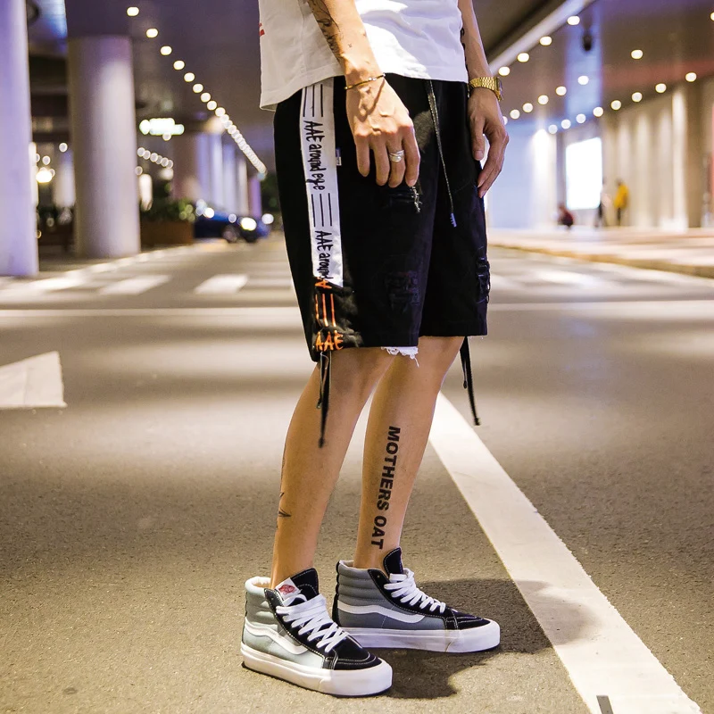 

HFNF men shorts 2019 shorts streetwear Summer Cotton Casual Short Pants Brand Clothing