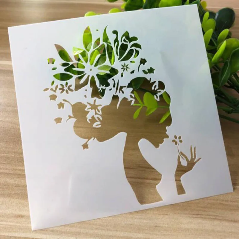 

Openwork Heart-Shaped Stencil DIY Scrapbooking Photo Album Decorative Embossing Paper Cards Making Craft Template Drawing Sheet