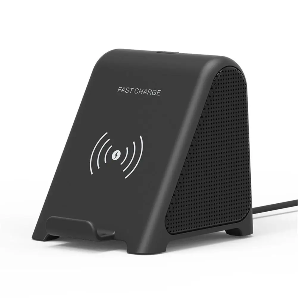 

Wireless Intelligent Bluetooth Speaker Two-horn Stereo Mini Desktop Wireless Charger Music Bluetooth Speaker High Quality New
