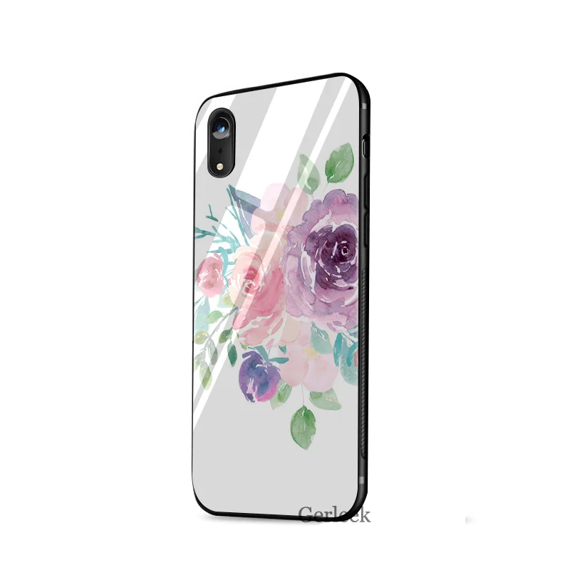 Чехол из закаленного стекла для iPhone 6 6s 7 8 X XS XR Max 5 5s SE|Чехлы-накладки| |
