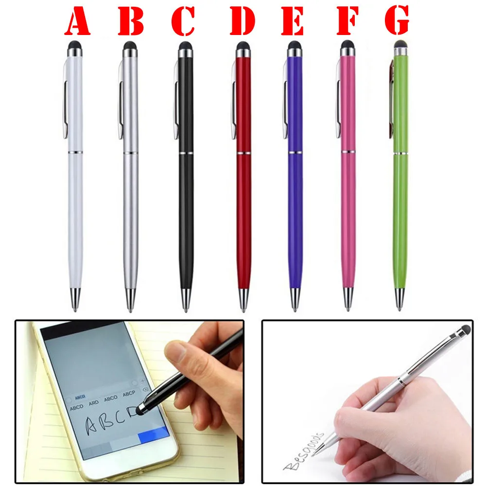 CAPRRIE 2 в 1 ручка для сенсорного экрана + Шариковая iPad iPhone планшета смартфона Прямая