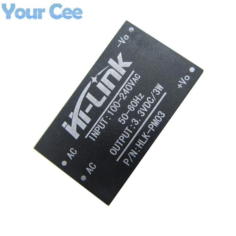5 шт. HLK-PM03 AC-DC 220 В в 3 понижающий модуль питания Buck Интеллектуальный