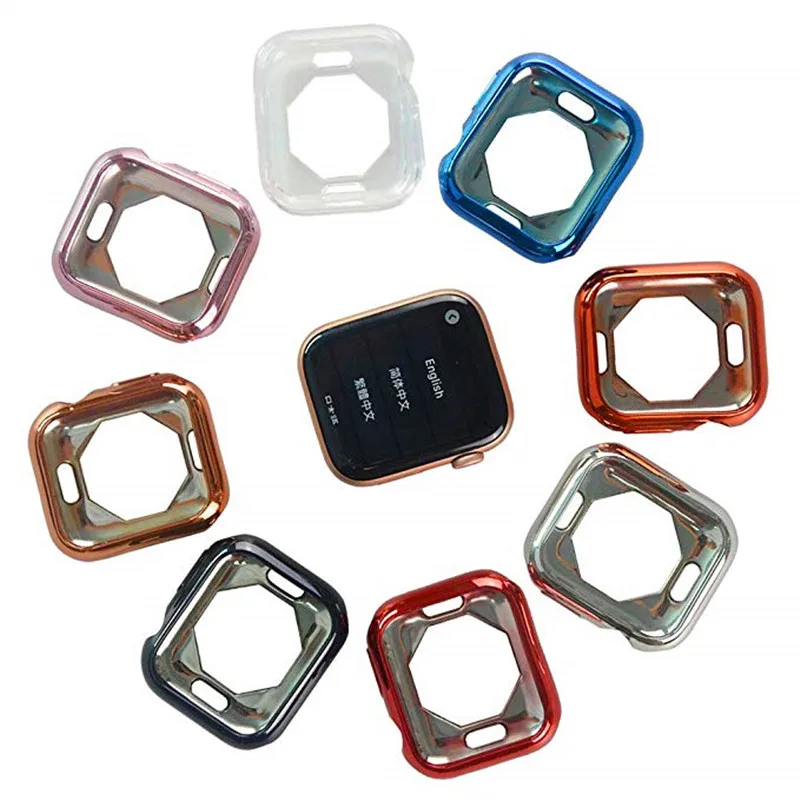 

Ultra-thin TPU Soft Silicone Case For Apple Watch 4 Multi-Color Soft Case For I watch Series 44 / 40mm