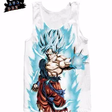 AC& DBZ мужской и женский топ без рукавов Freedom White God Wukong летняя модная майка без рукавов с 3D принтом