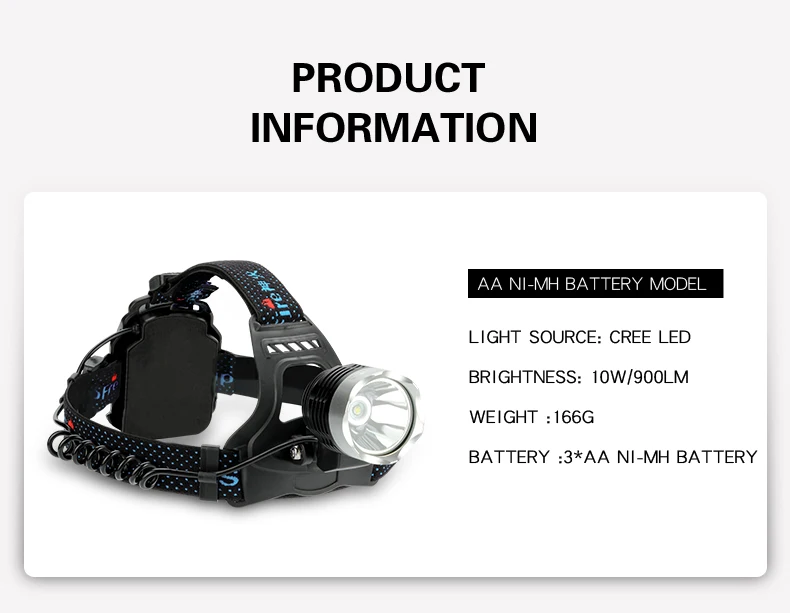 Supfire HL31 CREE XML-T6 фары 900 Lms открытый фар перезаряжаемые AA батарея для рыбалка или кемпинг