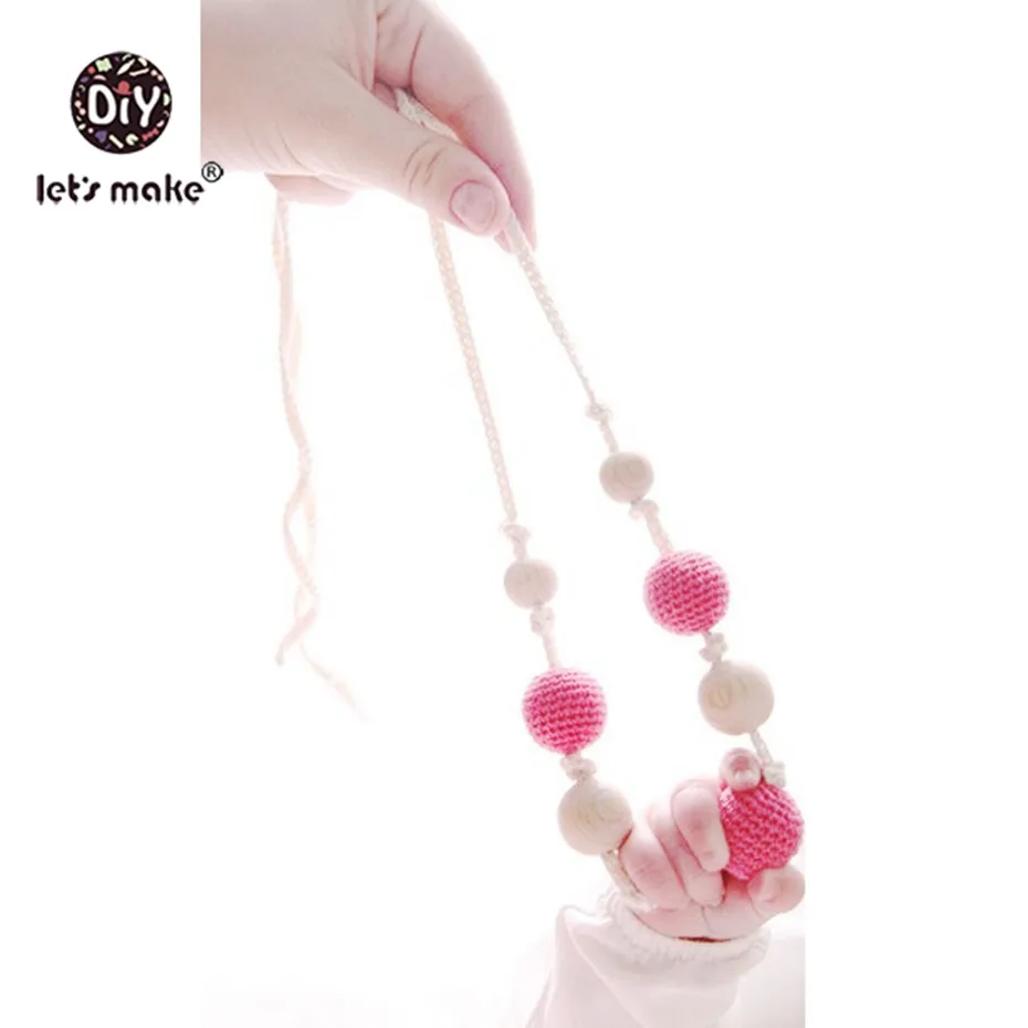 

Let's make Northern Berries Nursing Babywearing Necklace Baby Teething Toy BPA Free Wooden Baby Teether Shower Gift Necklaces