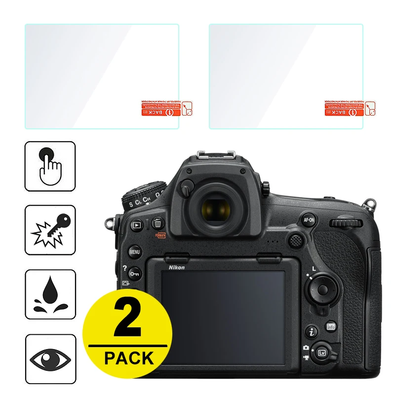 Закаленное стекло для Nikon Z6II/Z7/Z50/D500/D850/D750/D7500/D7200/D7100/D810/D800/D610/D3500/D3400/D5600/D5500 2 шт. |