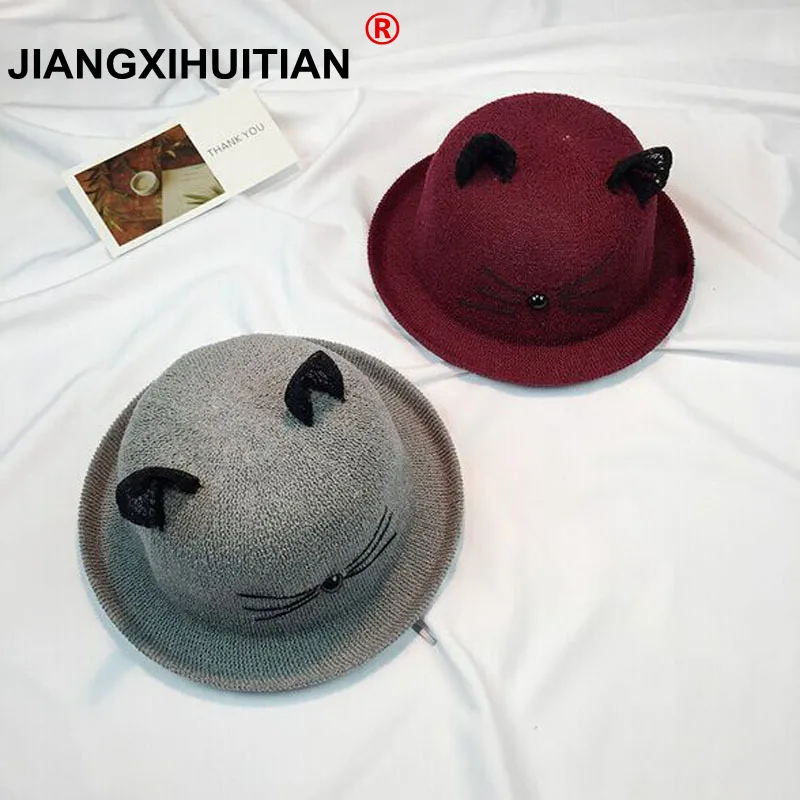 2017 جديد إمرأة الدانتيل القط الأذن القش قبعة الصيف الكبار الديكور جميل شاطئ كاب إمرأة الطابع الفتيات الصلبة قبعة الشمس casquette 2017 جديد إمرأة الدانتيل القط الأذن القش قبعة الصيف الكبار الديكور جميل شاطئ كاب إمرأة الطابع الفتيات الصلبة قبعة الشمس casquette