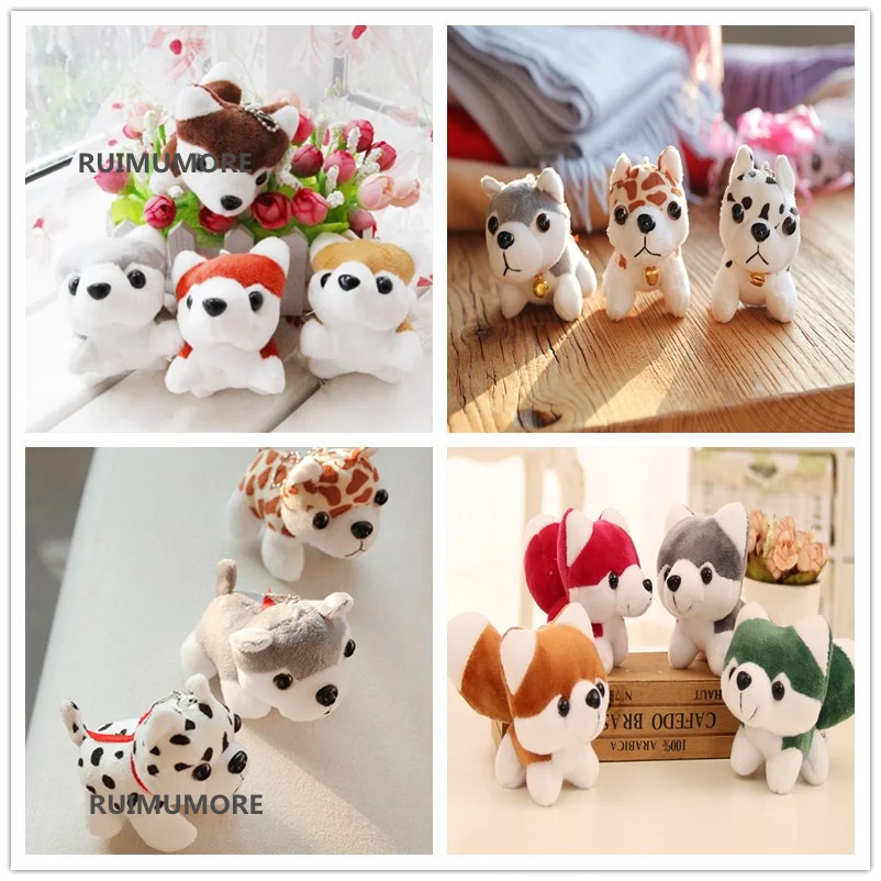 

Super Cute ALL Designs Husky Dogs , Size 7-9cm Approx. High Quality Small Husky plush stuffed dog Toy dolls