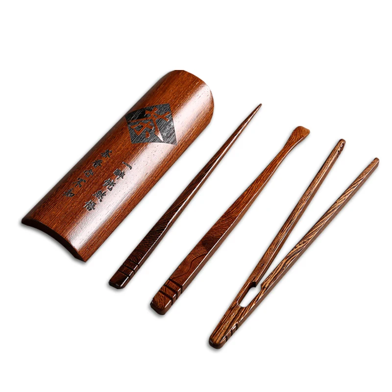 S/4 ручная работа Wenge Wood Cha Dao зажим для чая + игла Совок He | Дом и сад