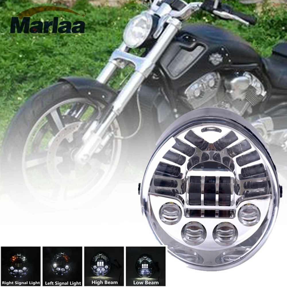 

DOT SAE E9 Vrod Black Headlight Lamp for Harley V Rod Headlight VROD VRSCA VRSC Headlight VRSC/V-ROD Motorcycle Vrod Led