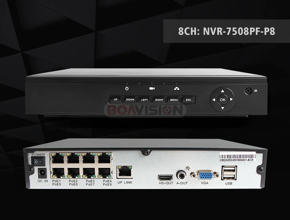 52 в H.265 4CH/8CH 4MP 5MP POE CCTV NVR P2P сетевой видеорегистратор для POE ip-камер охранного видеонаблюдения приложение XMEYE