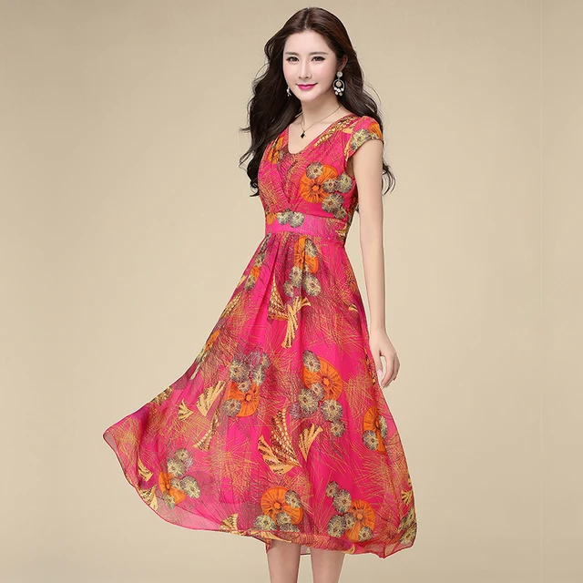 Floral Chiffon Dress