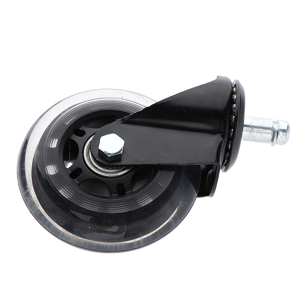 3'' Heavy Duty Replacement Ball Bearing Swivel Office Salon Chair Furniture Roller Skates Caster Wheels