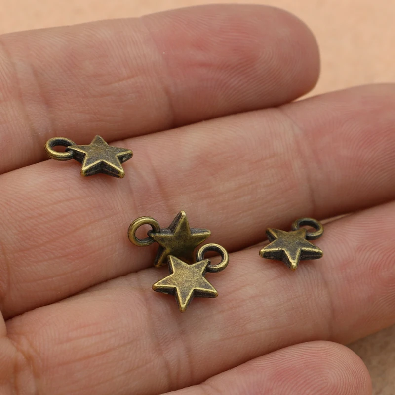 20 шт. тибетские посеребренные Подвески для браслетов|pendants for bracelets|star charmcharm pendant |