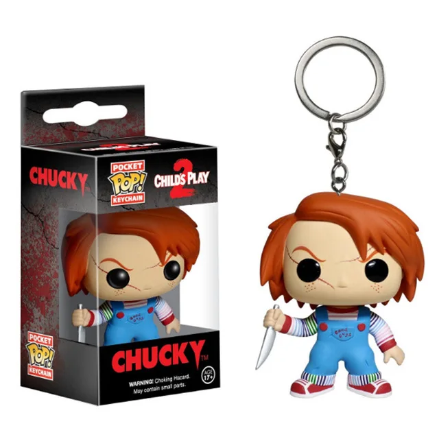 CHUCKY FUNKO POP брелок Marvel странные вещи Капитан Америка Сейлор Мун Игра престолов малефисент с коробкой - Цвет: CHUCKY