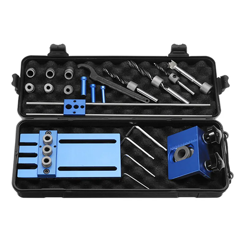 

Aluminum Alloy Dowelling Jig Set Wood Dowel Drilling Position Jig Woodworking Tool