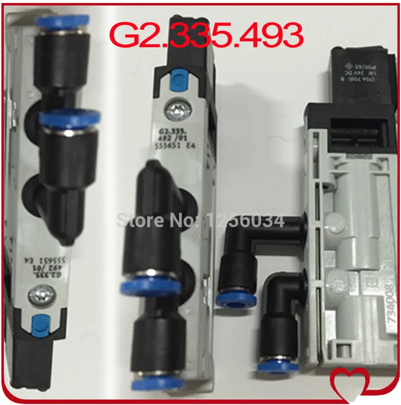 

1 piece G2.335.493/01,ST12H-M52-MZH-Q6A-1T, Hengoucn 5/2-way valve G2.335.493