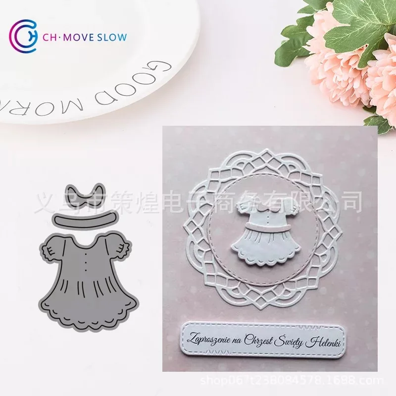 

Girl baby Stamp and dies 2019 for card baby die set for card craft stitched Embossing shirt die mold