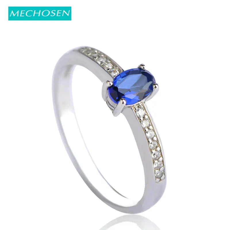 

MECHOSEN Simple Style Copper Rings for Women Cubic Zirconia Thin Finger Ring Aros Gold Color Crystal Anillos Party Accessories