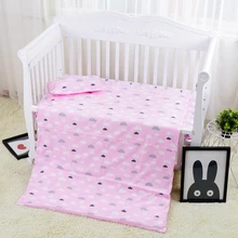 3 шт./компл. новорожденных детей Детская кроватка комплект высокого качества для малышей, Постельное белье детская кроватка комплект с рисунком из мультфильма для маленьких постельное белье 11 Цвета